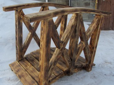 Декоративный деревянный мостик для сада, дачи, усадьбы