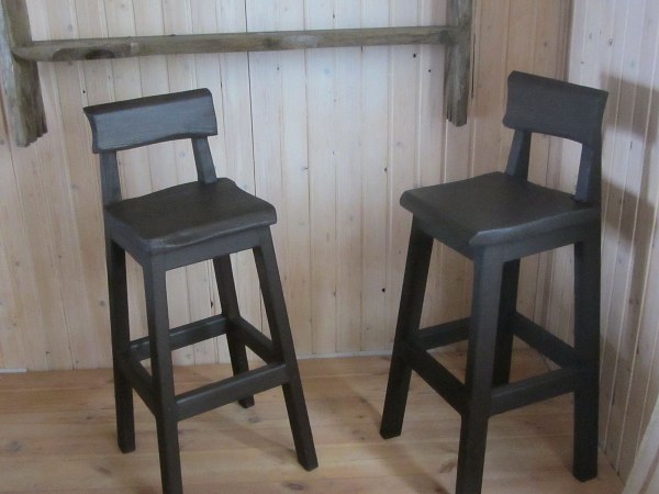 Купить стул для бара из натурального дерева – массива сосны